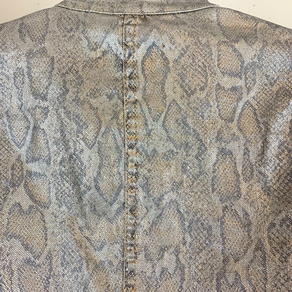 Dana Buchman metallic Snakeskin Print Jacket, Size 6 - Picture 4 of 6